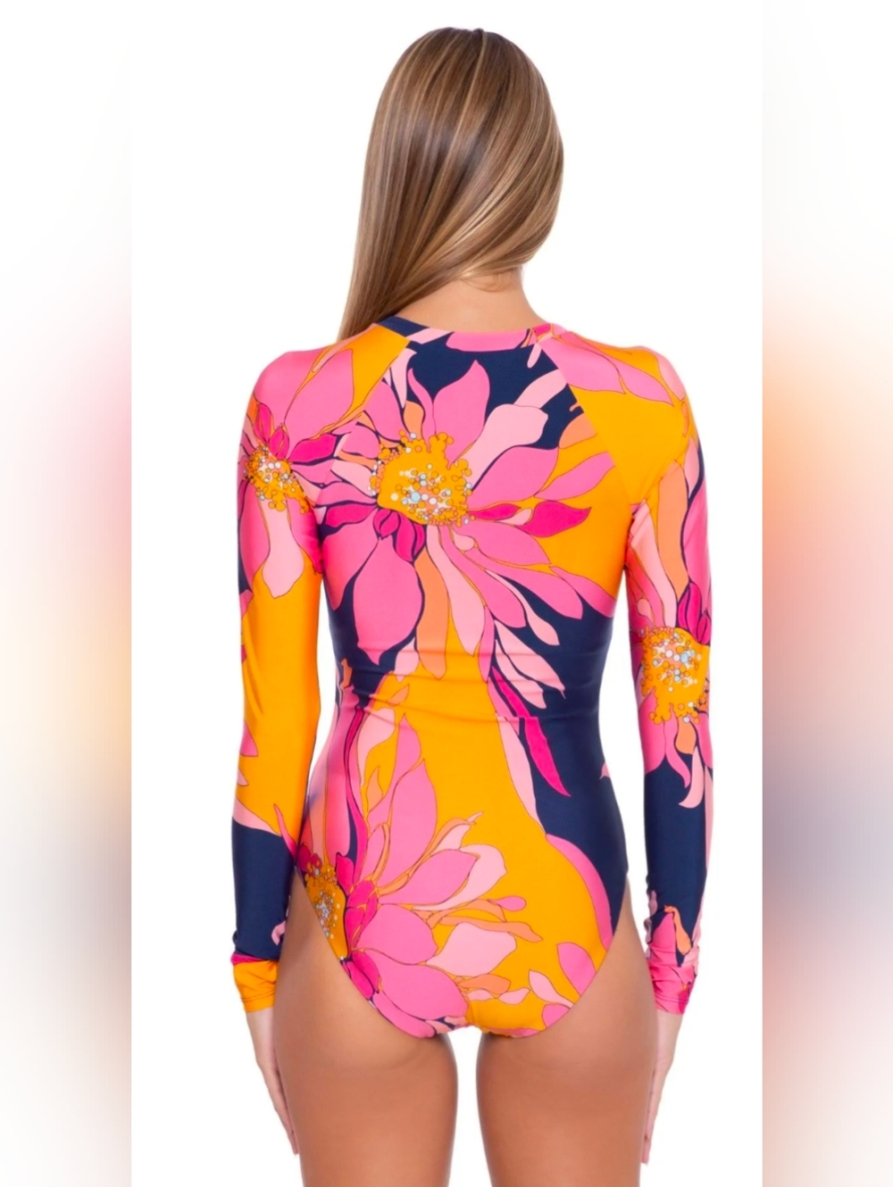 Trina Turk M Paddle Swimsuit in Floral - Picture 2 of 16